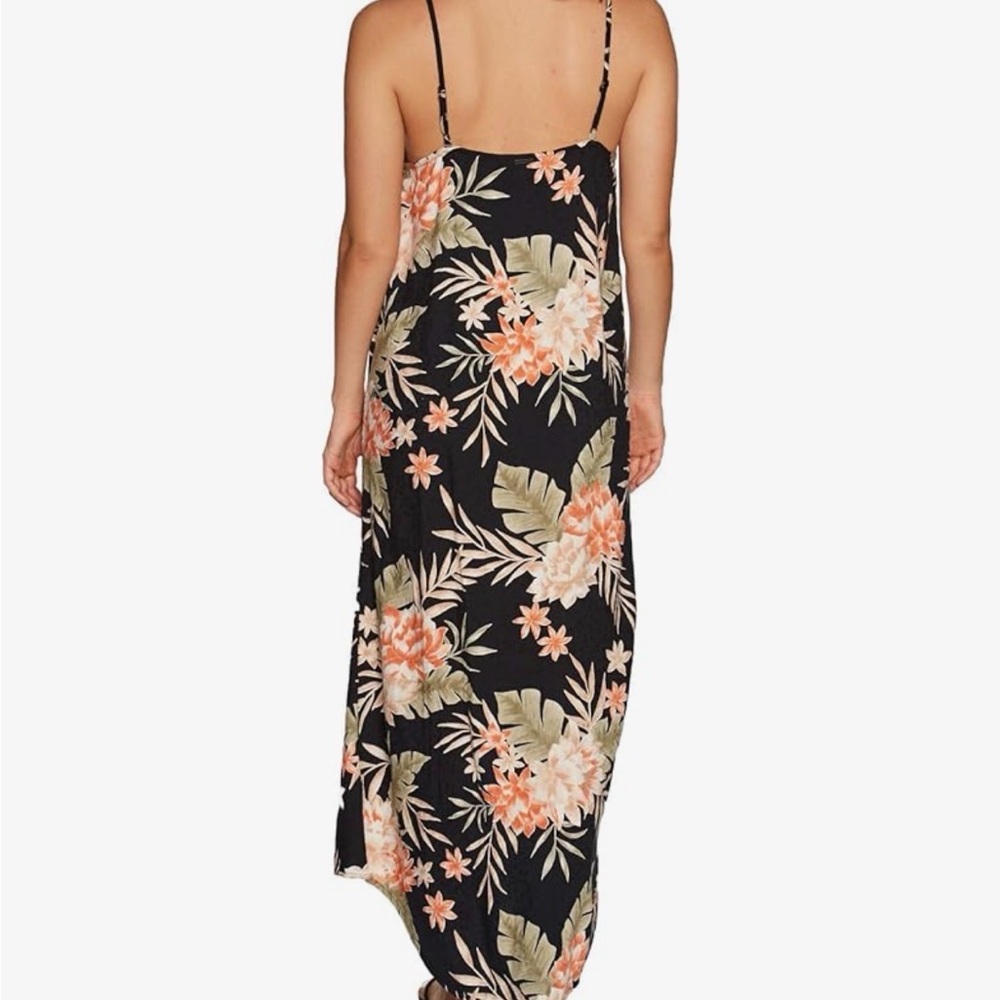 Billabong Black and Orange Floral Dress Medium pre loved - Picture 10 of 12